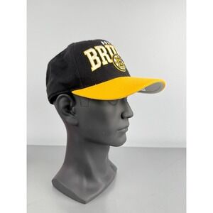 Boston Bruins '47 Brand Black Roscoe Hitch Adjustable Hat Cap NHL Embroidered